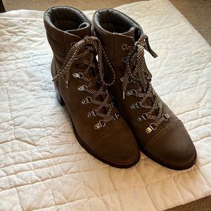 Sam Edelman Grayish Brown Ankle Boots